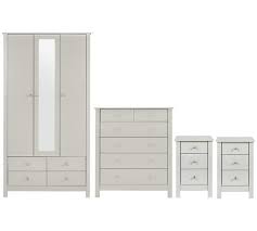 Buy Argos Home Osaka 4 Piece 3 Door Wardrobe Set Soft Grey Bedroom Furniture Sets Argos Grey Bedroom Furniture Sets Grey Bedroom Furniture White Bedroom Set Furniture