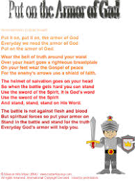 Put On The Armor Of God Childrens Bible Songs Armor Of God Armor Of God Lesson