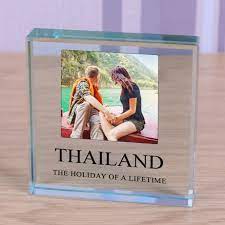 Personalised Solid Glass Photo Block