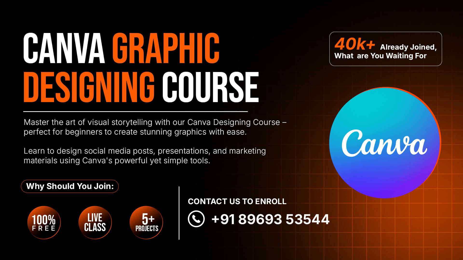 Free Canva Graphic Designing Course product image