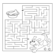 37+ labyrinth coloring pages for printing and coloring. Education Maze Or Labyrinth Game For Preschool Children Puzzle Coloring Page Outline Of Dog With Bone Coloring Book For Kids Stock Vector Illustration Of Comic Figure 73927132