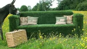 Quirky Garden Furniture Made From Artificial Grass Turf Fresh Design Blog Artificial Grass Garden Artificial Plants Indoor Small Artificial Plants