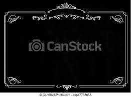Polish your personal project or design with these elegant border transparent png images, make it even more personalized and more attractive. A4 Size Horizontal Cafe Menu Ornamental Retro Elegant Black Border And White Background Canstock