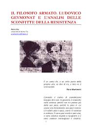 Get started with a free account. Pdf Il Filosofo Armato Ludovico Geymonat E L Analisi Delle Sconfitte Della Resistenza Pietro Piro Academia Edu