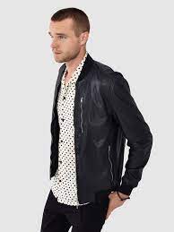 Allsaints Kino Leather Bomber Jacket Leather Bomber Jacket Leather Bomber Leather Jacket