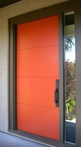 Contemporary Front Doors Contemporary Front Doors Orange Front Doors Modern Front Door