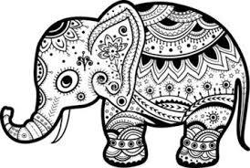 Cute Baby Elephant Tribal Elephant Design Drawings Elephant Coloring Page Indian Elephant Drawing