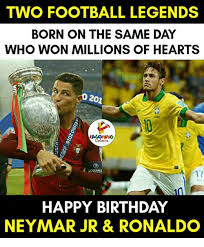 I hope you like the @ronaldinhoscooters that i sent to you! Two Football Legends Born On The Same Day Who Won Millions Of Hearts 201 Happy Birthday Neymar Jr Ronaldo Neymar Meme On Me Me