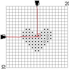 initiation point de croix 2 lecture d une grille bible et broderie coloriage bibi tina