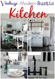 In a room with a lot of cabinets, the color and style of the cabinets can dictate the style of the rest of the room, since they are so prominent in the. Vintage Modern Rustic Kitchen