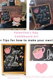 I was on a mission to find valentine chalkboard crafts (thank goodness for pinterest). Valentine S Day Chalkboard Art Tips To Make Your Own Dear Creatives