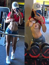 Boobs Selfie in the Gym