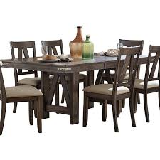 Serve up intriguing industrial looks in your dining room the amisco laredo station 5 piece dining table set offers a classic industrial look. Homelegance Mattawa Industrial Dining Table Value City Furniture Dining Tables