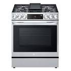 6.3 cu ft. Smart Gas Slide-in Range with Wi-Fi, Air Fry and InstaView in Stainless Steel LSGL6335F LG