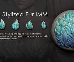 Artstation Zbrush Stylized Fur Imm Brush Brushes Zbrush Zbrush Tutorial Stylized