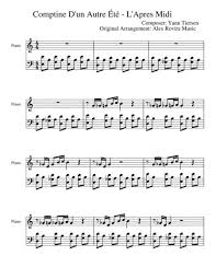 This piano sheet music was originally published in the key of f♯mi. Yann Tiersen Sheet Music Books Scores Buy Online