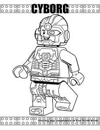 Coloring Page Cyborg True North Bricks Lego Coloring Pages Lego Coloring Superman Coloring Pages