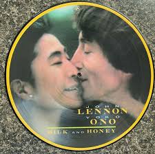 John Lennon Milk and Honey Picture Rare UK 12 Inch Vinyl Disc Rare Min