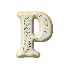 Buchstabe Letter P Alphabet Cookies Shortcrust Pastry Lebkuchen