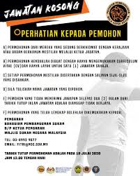 Maklumat kekosongan ini adalah seperti yang diiklankan. We Are Hiring Majlis Sukan Negara Malaysia Facebook