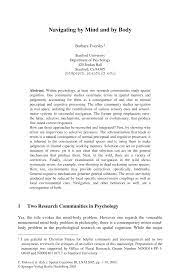 Banthropology, harvard university, cambridge, ma, usa; Https Www Tc Columbia Edu Faculty Bt2158 Faculty Profile Files 2003 Tversky Navigatingbymindandbybody Pdf