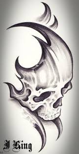 How to draw tribal tattoo designs beautiful tribal tattoo designs #tribaltattoos #temporarytattos #tattoodesigns #short Creative Tribal Skull Tattoo Design Skulls Drawing Skull Artwork Skull Tattoo Design