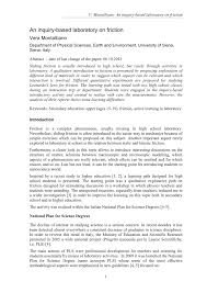 Friction worksheet answers explained 1) no math for this one! Pdf An Inquiry Based Laboratory On Friction