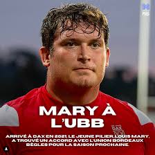 Le jeune pilier gauche dacquois, Louis Mary à l'UBB .