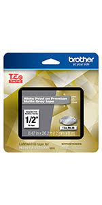 Intelligently engineered to work in seamless unison with your brother printer. Amazon Com Brother P Touch Tze M355 White Print On Premium Matte Black Laminated Tape 24mm 0 94 Wide X 8m 26 2 Long Office Products