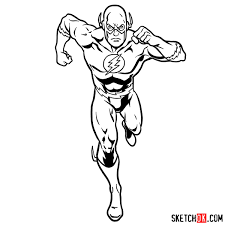 I would guide you through each step and you should have a flawless finish if you follow them strictly. How To Draw Flash Barry Allen Sketchok Easy Drawing Guides