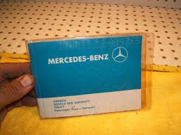 Ebay Sponsored Mercedes 1969 W114 250 250c Owners Service Warranty Policy Oem 1 Booklet Only Mercedes Booklet Warranty