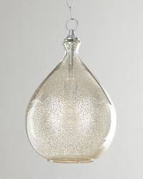 Jamie young striped silver 9 wide mini pendant. Mercury Glass 1 Light Pendant