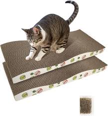 Cat Scratching Board with Cardboard Pads and Bell