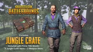 Amazon prime subscribers will be able to get free content in ios and android games, starting with six items in pubg mobile. Twitch Prime Announces Pubg Jungle Crate Still The Only Way I Can Get Loot In The Game Usgamer