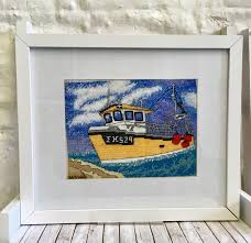 Maybe you would like to learn more about one of these? Cornish Fishing Boat Cross Stitch Kit Cadgwith Cove Lizard Cornwall