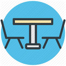 Search icons with this style. Chair Dining Table Furniture Restaurant Table Table Icon Download On Iconfinder