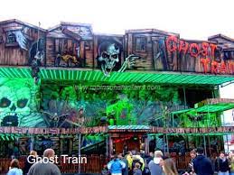 Ghost Train Train Fantome Funhouse Haunted House Attractions Ghost Carnival Show