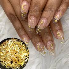 See more ideas about nails, acrylic nails, nail designs. Moon Star Mixed Metallic Nail Sequins Charms 3d Nail Art Slice Decoration Acrylic Manicure Tool Rhinestones Decorations Aliexpress