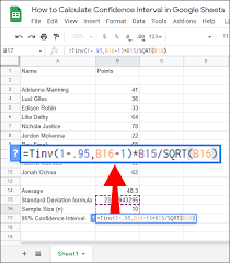 How To Calculate Confidence Interval In Google Sheets