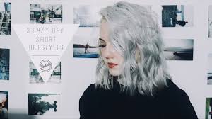 Having short hair creates the appearance of thicker hair and there are many types of hairstyles to choose from. 3 5 Minute Hairstyles For Short Hair Tumblr Inspired Youtube
