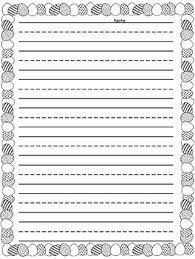 Printable paper with lines, pink bunny rabbit. Easter Writing Paper For Primary 3 Pages Included Distance Learning