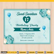 Selamat ulang tahun adikku sayang. Contoh Undangan Ulang Tahun 17 Tahun Sekali