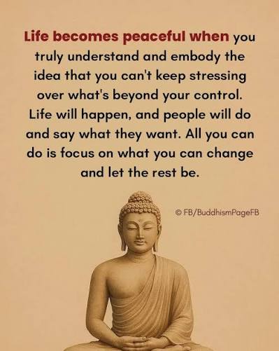 Life becomes so much lighter when you truly accept this: you cannot control everything. People will say what they want. Situations will unfold in ways you never planned. Circumstances will shift, often