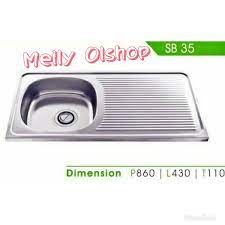 Price list royal kitchen sinks stainless steel and cabinet manufactured by : Jual Promo Bak Cuci Piring Royal Sb 35 Sink Royal Kitchen Set Di Lapak Modena Store Bukalapak