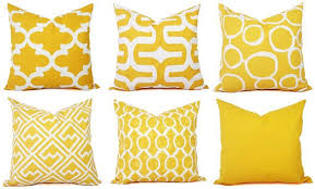 Yellow Pillow Cover Yellow And White Decorative Pillow Cover Yellow Throw Pillows Yellow Pillow Covers Yellow Couch Pillows