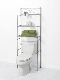 Amazon Com Zenna Home 2623nn Bathroom Spacesaver Satin Nickel Free Standing Towel Racks Over Toilet Storage Free Standing Towel Rack Toilet Storage