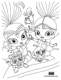 Enjoy fun family friendly educational colouring pages for kids & toddlers. Shimmer And Shine Printables Baby Free Coloring Pages Coloring Pages Cartoon Coloring Pages