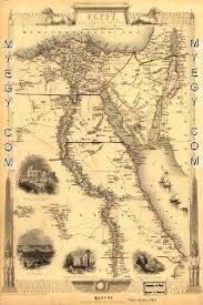 خـريطة مصـر الفرعـونية لعــام 1851 نادرة جدا egypt map antique world map ancient egypt map