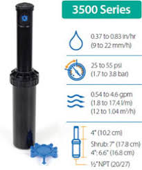 Rain Bird Rotors Performance Charts And Installation Manuals