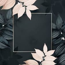 download premium vector of square golden foliage frame on black background wallpapers femininos wallpapers bonitos wallpaper legais